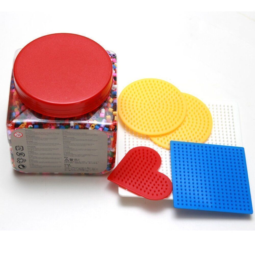 Ikea Pyssla (Perler) Beads Multi Color Rainbow Craft Beads +4 Boards - Picture 4 of 4